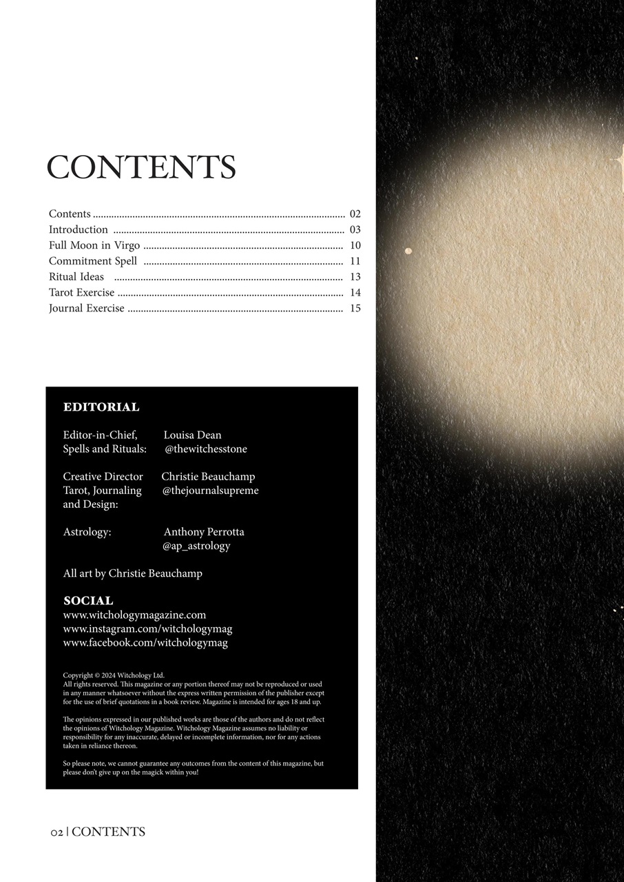 Witchology Magazine Preview Pages