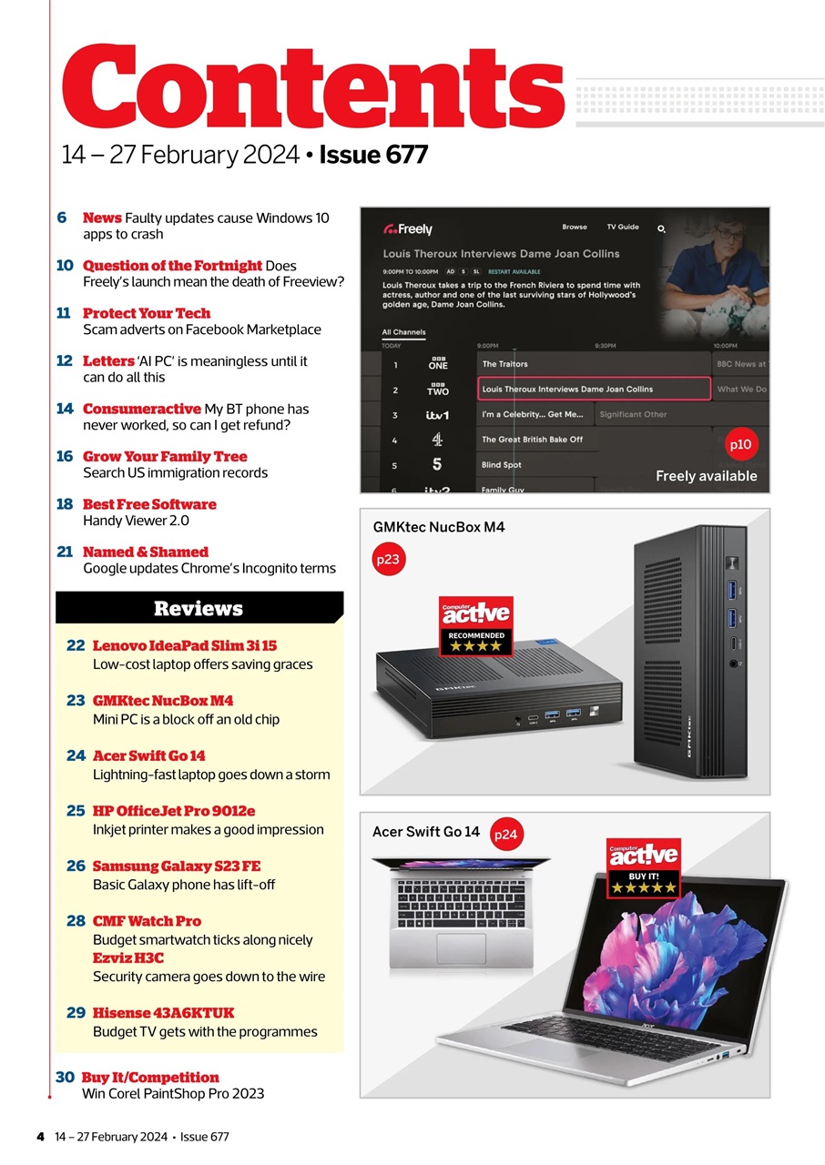 Computer Active Preview Pages