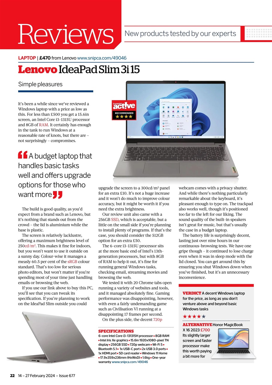 Computer Active Preview Pages