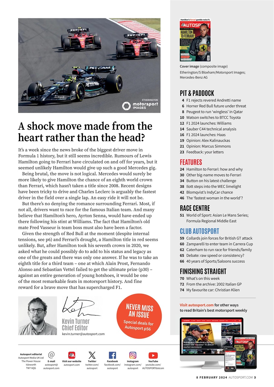 Autosport Preview Pages