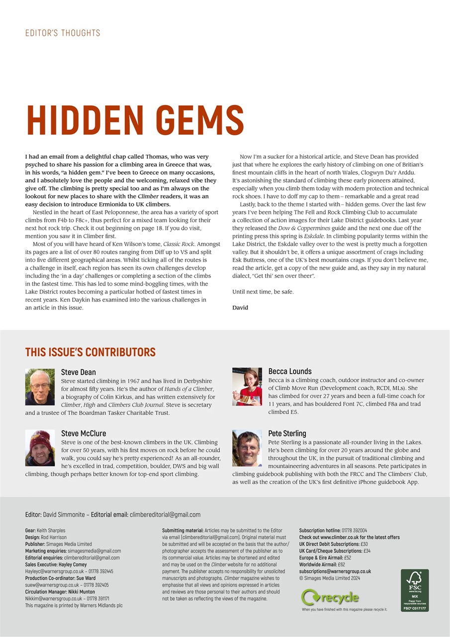 Climber Preview Pages