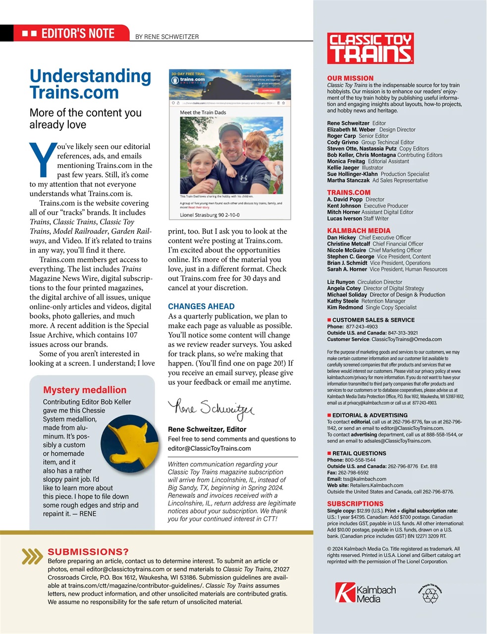 Classic Toy Trains Preview Pages