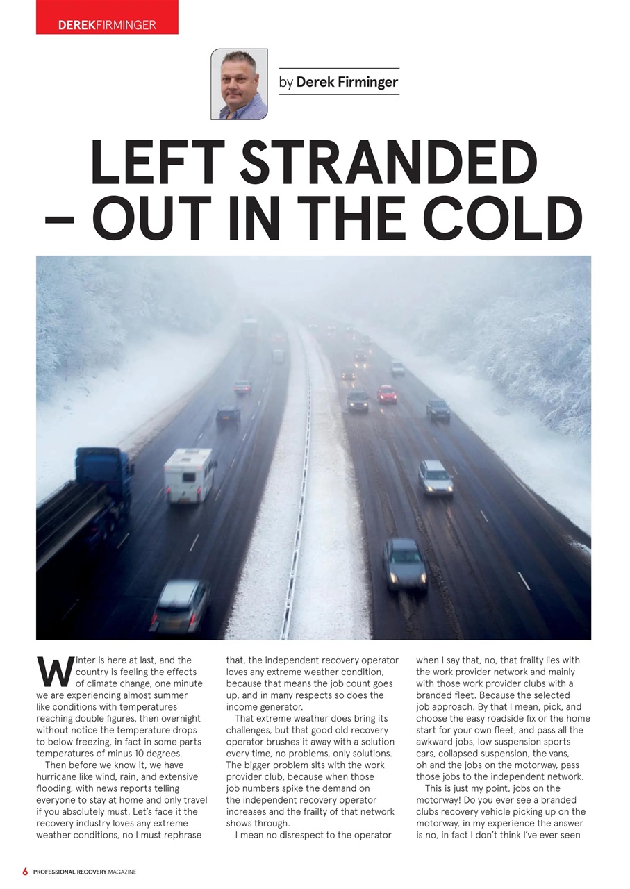 Professional Recovery Magazine Preview Pages