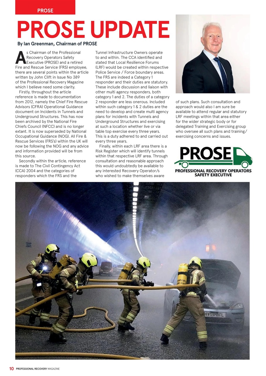 Professional Recovery Magazine Preview Pages
