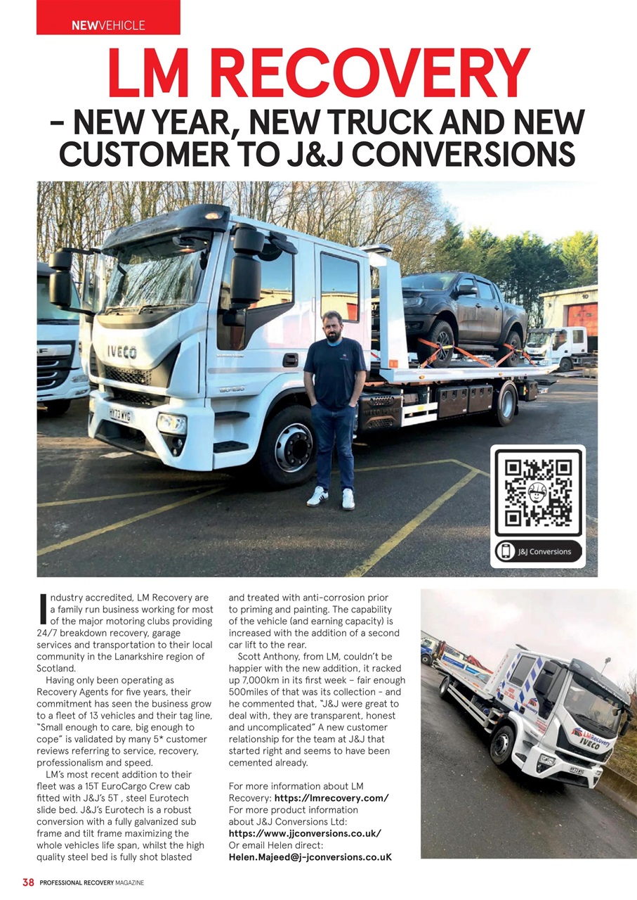 Professional Recovery Magazine Preview Pages