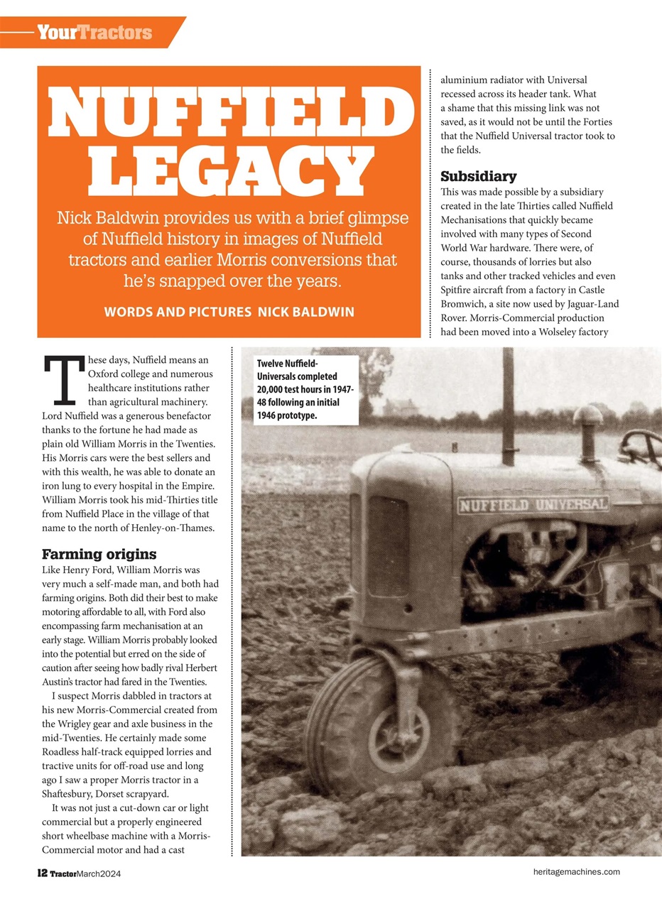 Tractor & Farming Heritage Magazine Preview Pages