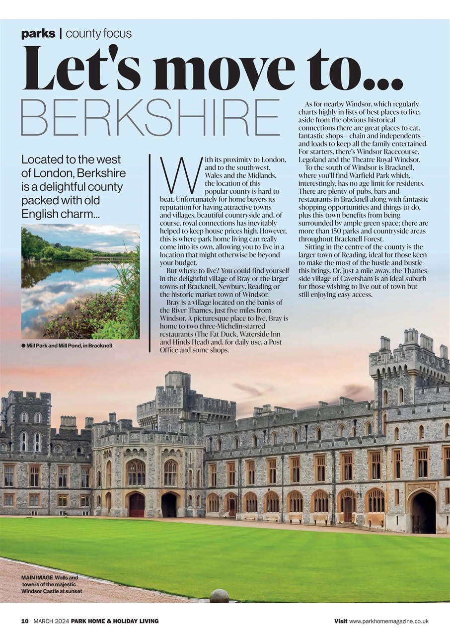 Park Home & Holiday Living Preview Pages