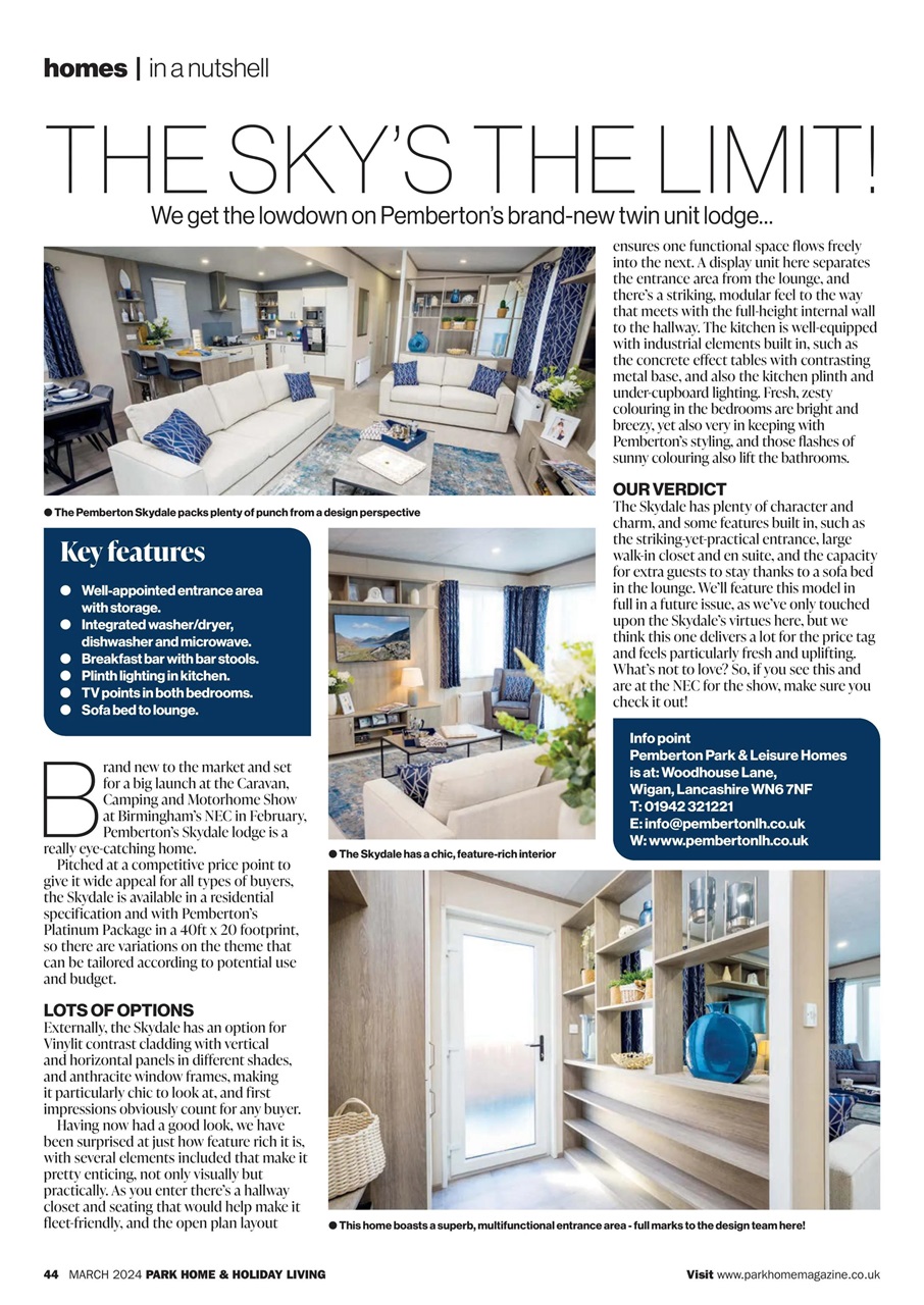 Park Home & Holiday Living Preview Pages