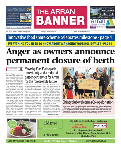 Arran Banner issue 09/02/2024