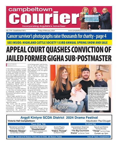 Campbeltown Courier issue 09/02/2024