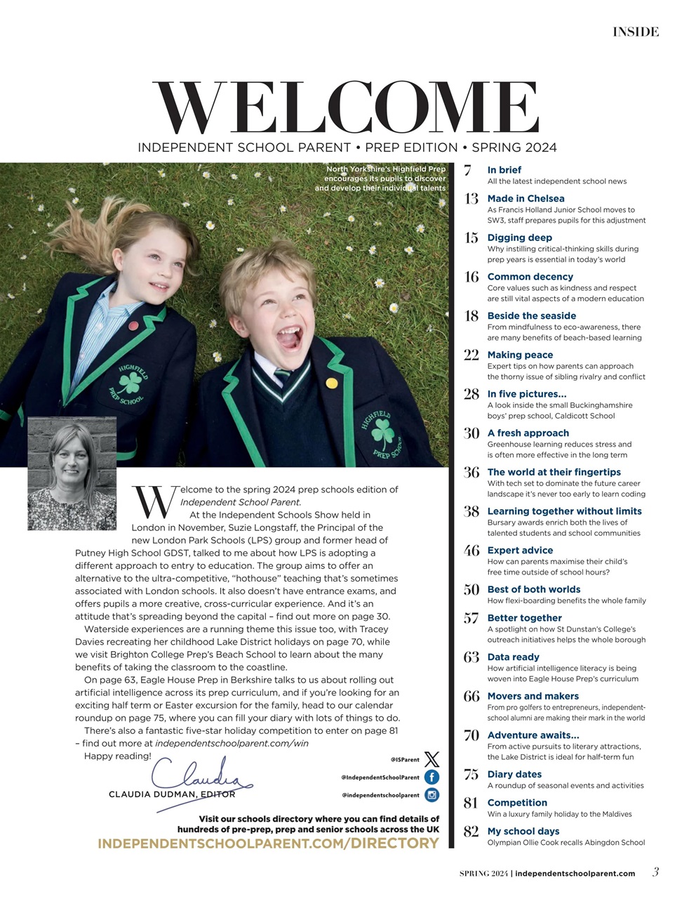 Independent School Parent Preview Pages