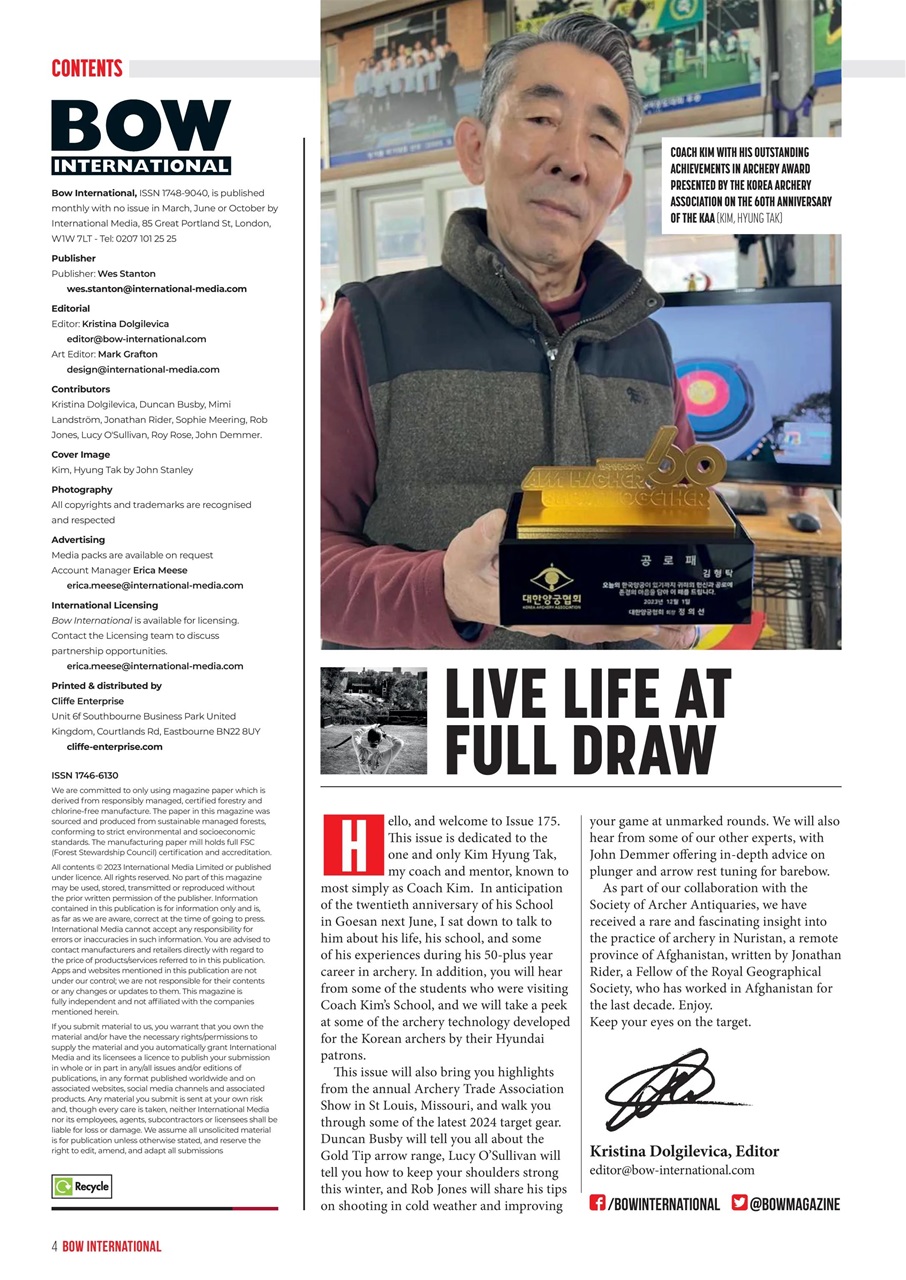 Bow International Preview Pages