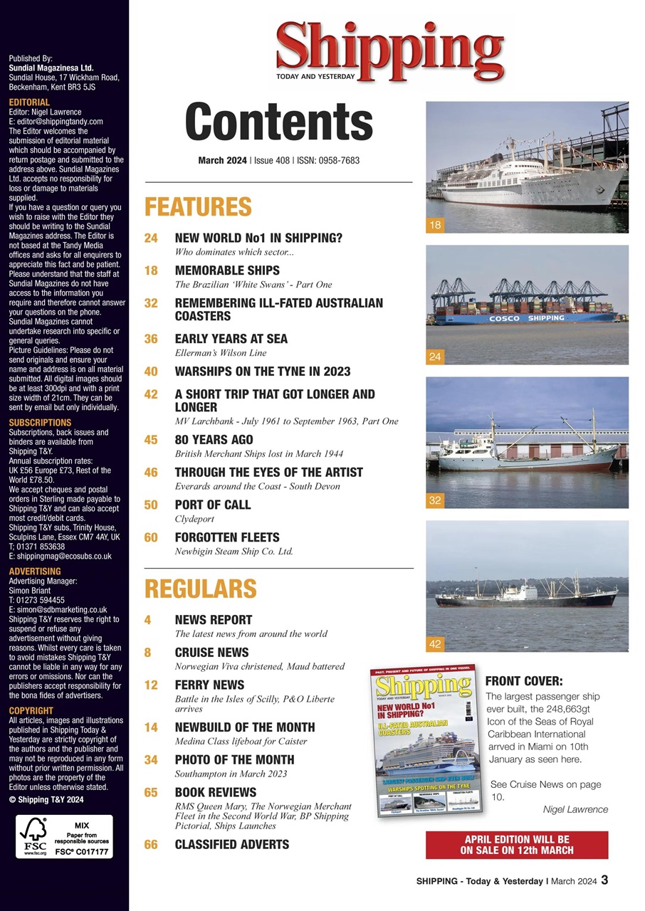 Shipping Today & Yesterday Preview Pages