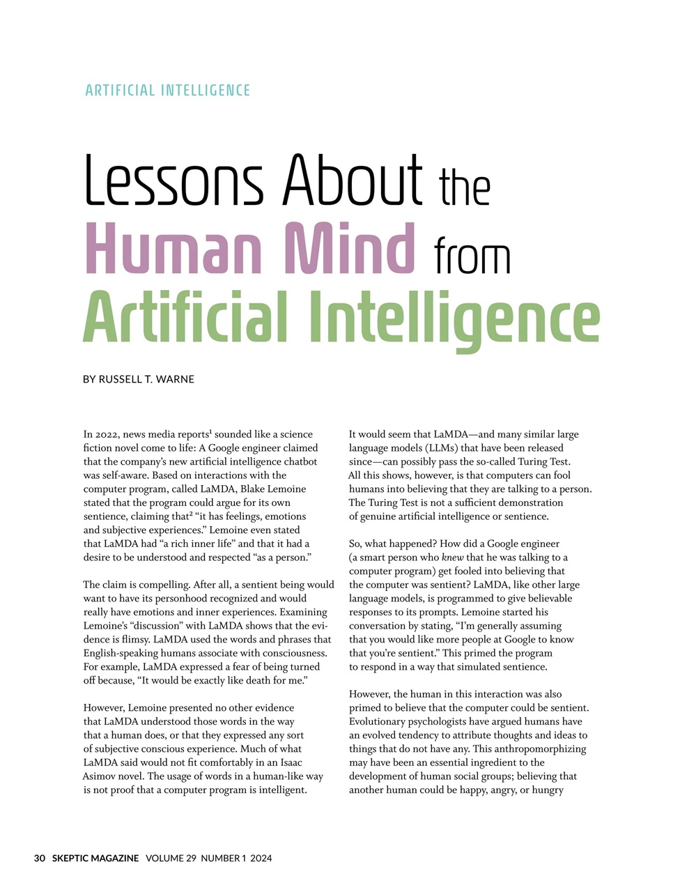 Skeptic Preview Pages