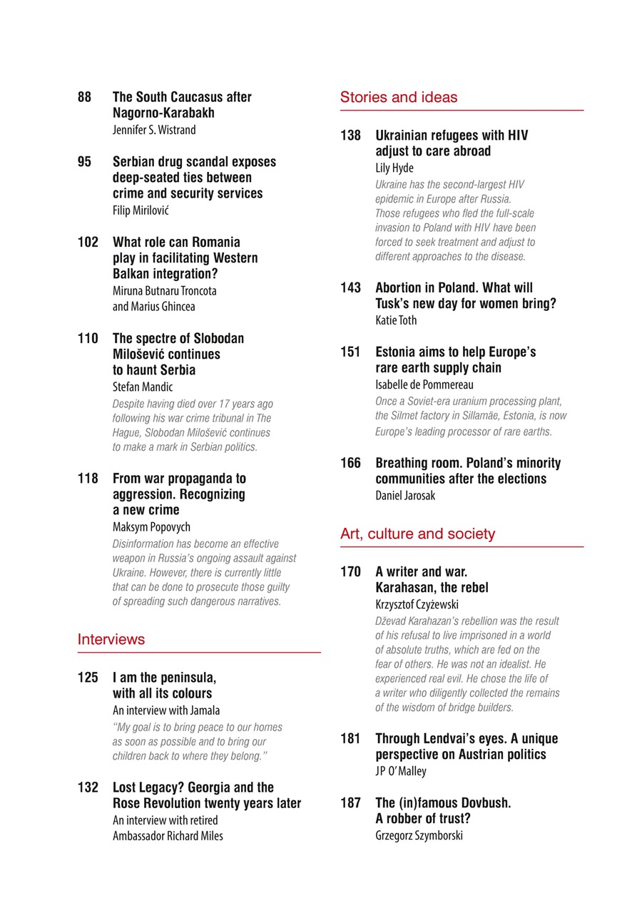 New Eastern Europe Preview Pages