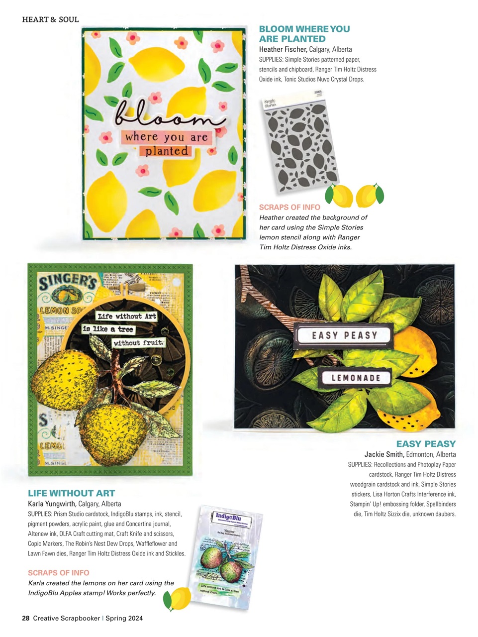 Creative Scrapbooker Preview Pages