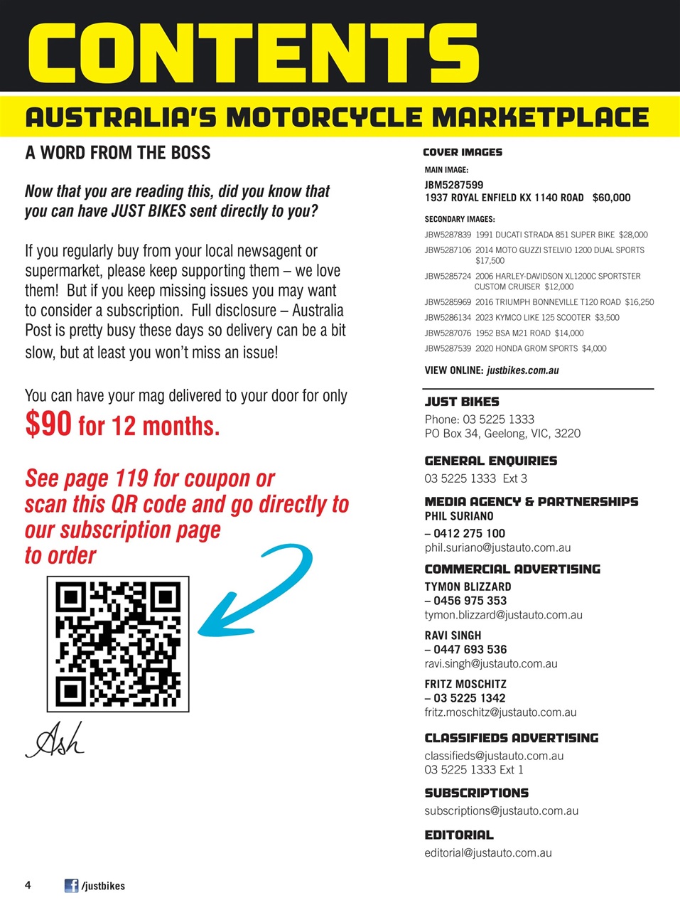 JUST BIKES Preview Pages