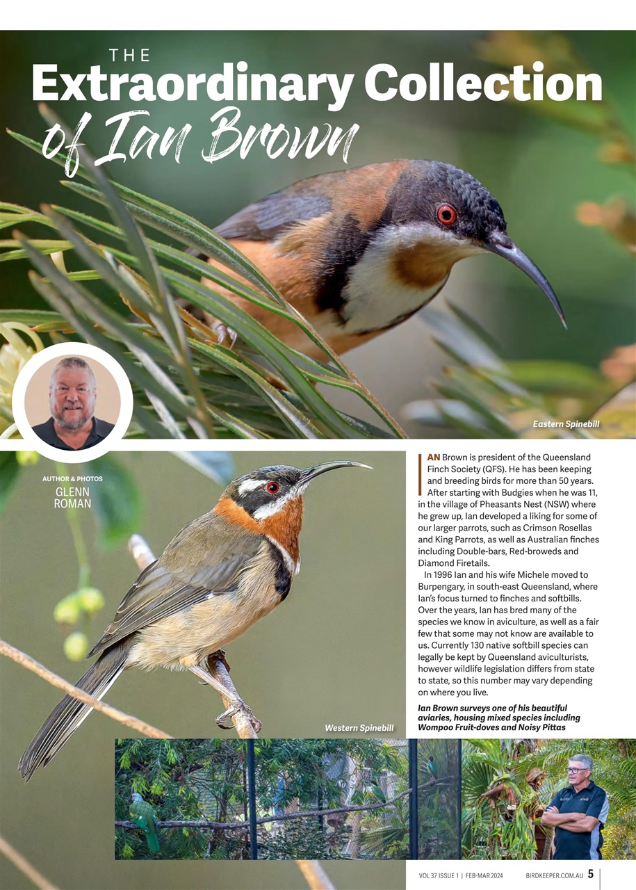 Australian Birdkeeper Magazine Preview Pages