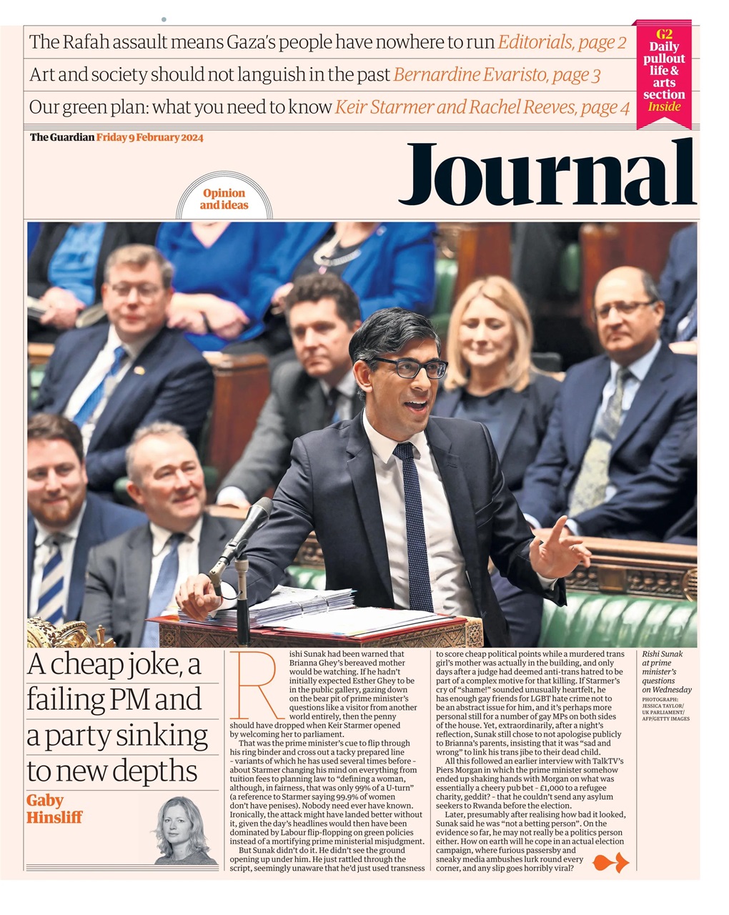 The Guardian Newspaper Preview Pages