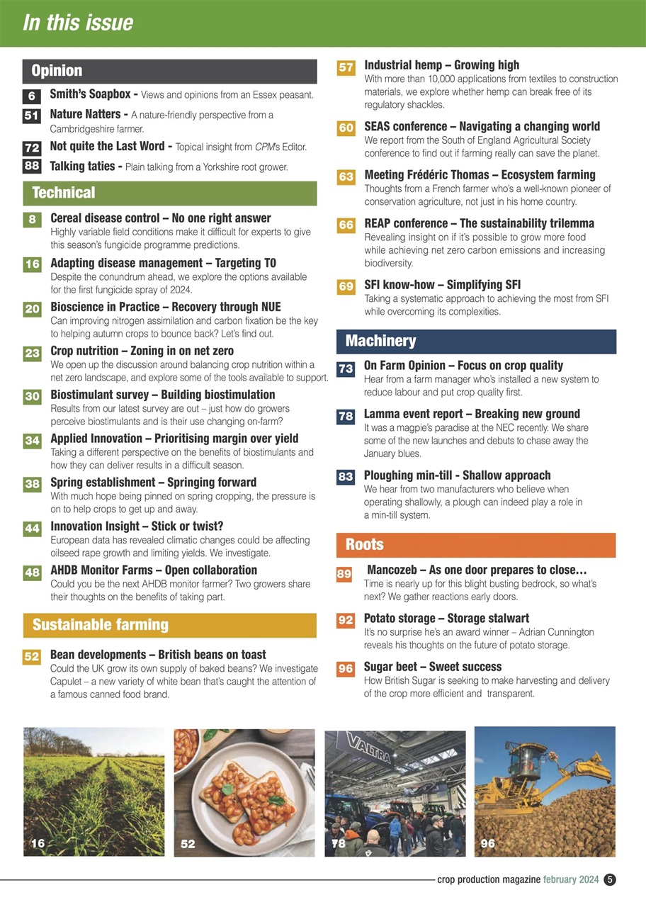 Crop Production Magazine Preview Pages