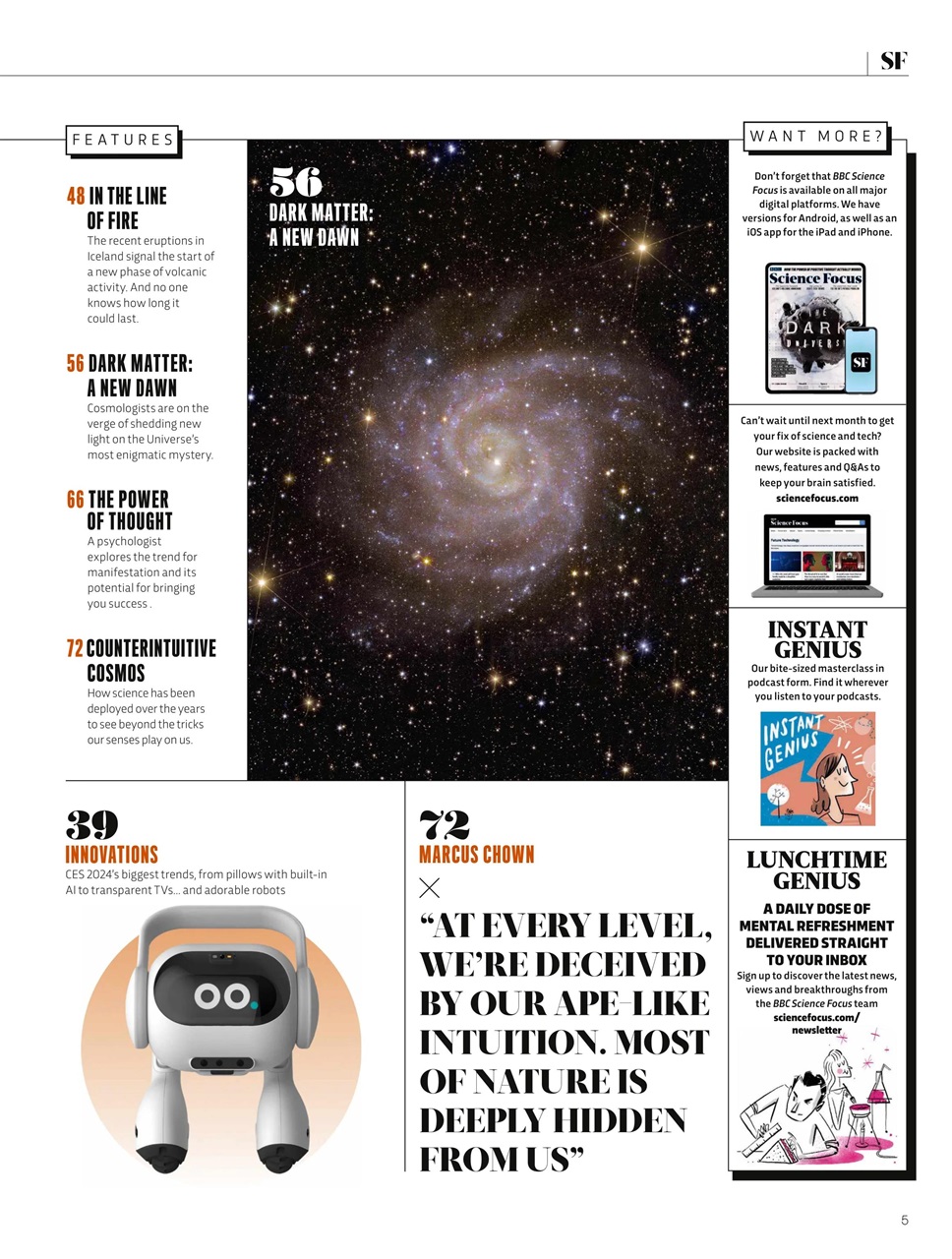 BBC Science Focus Magazine Preview Pages