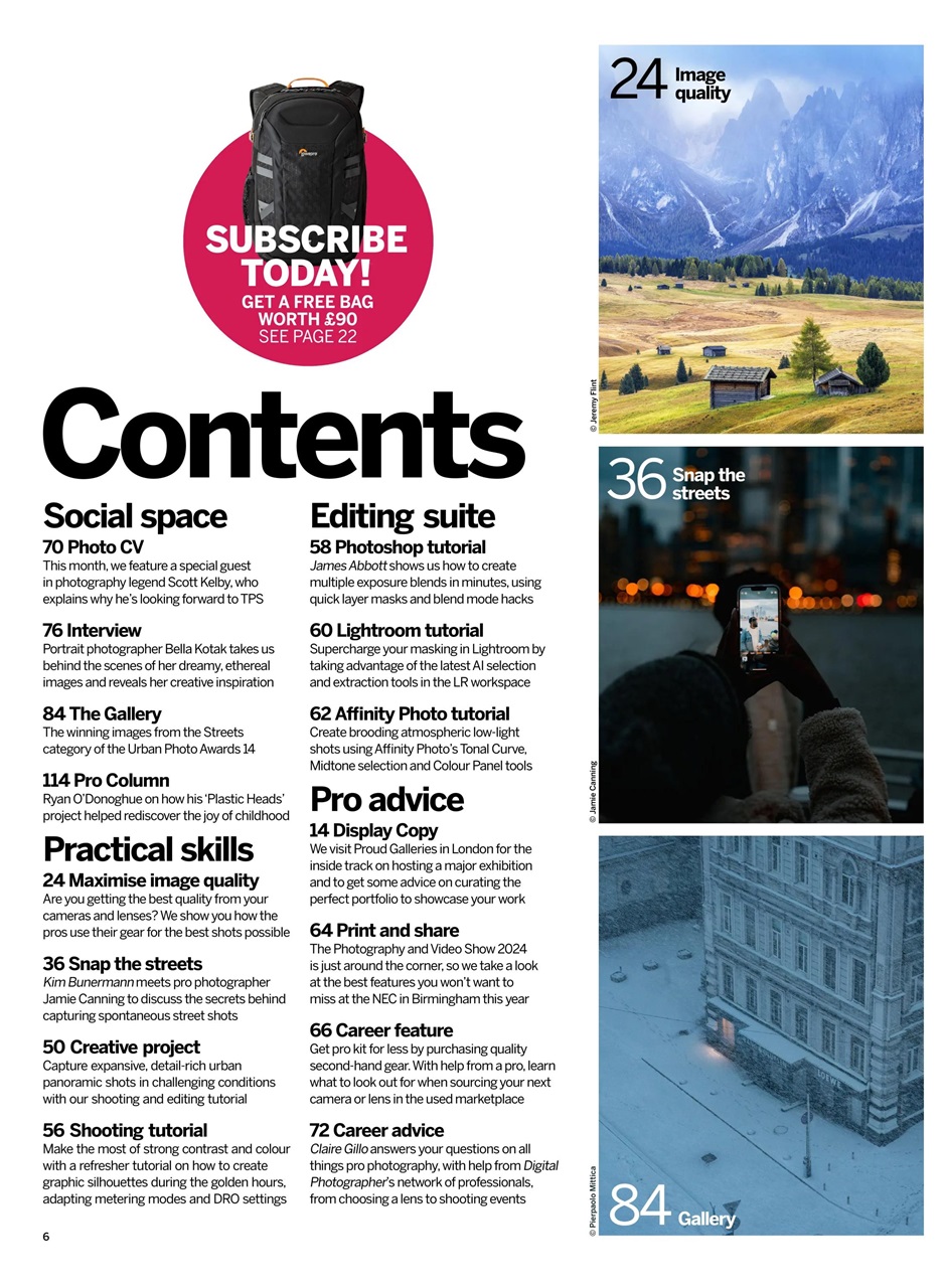 Digital Photographer Preview Pages