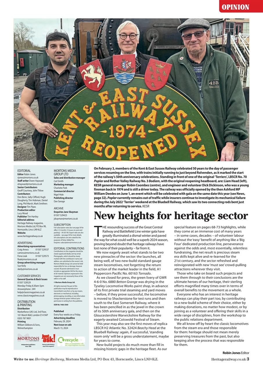 Heritage Railway Preview Pages