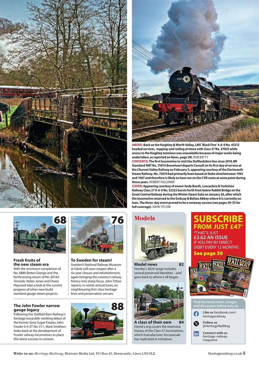 Heritage Railway Preview Pages