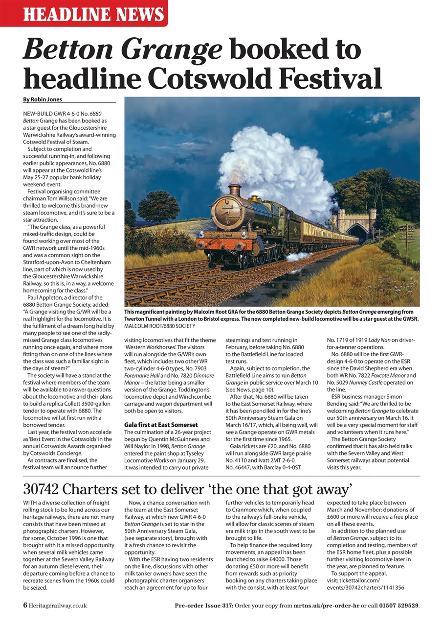 Heritage Railway Preview Pages
