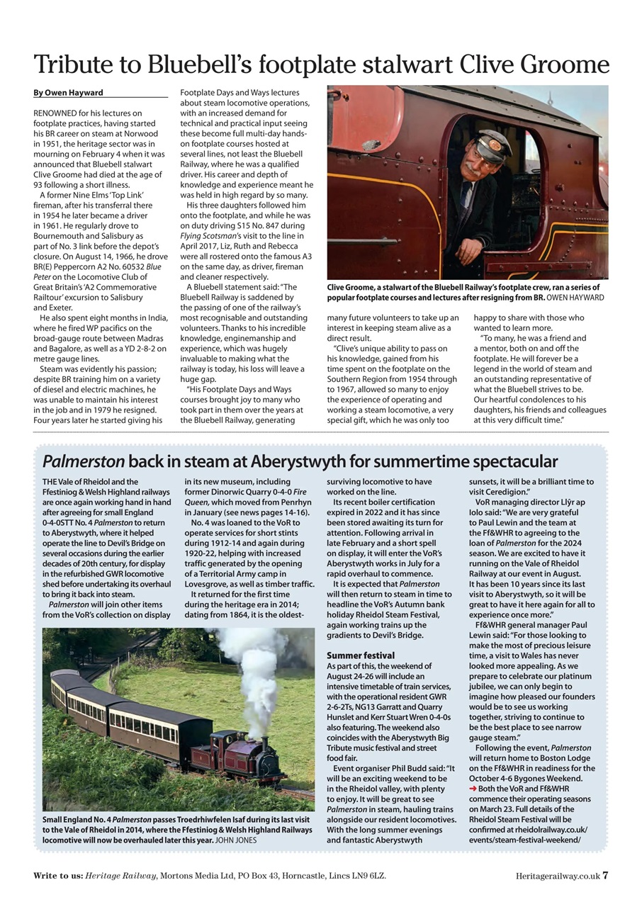 Heritage Railway Preview Pages