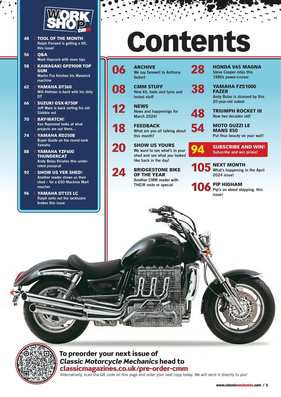 Classic Motorcycle Mechanics Preview Pages