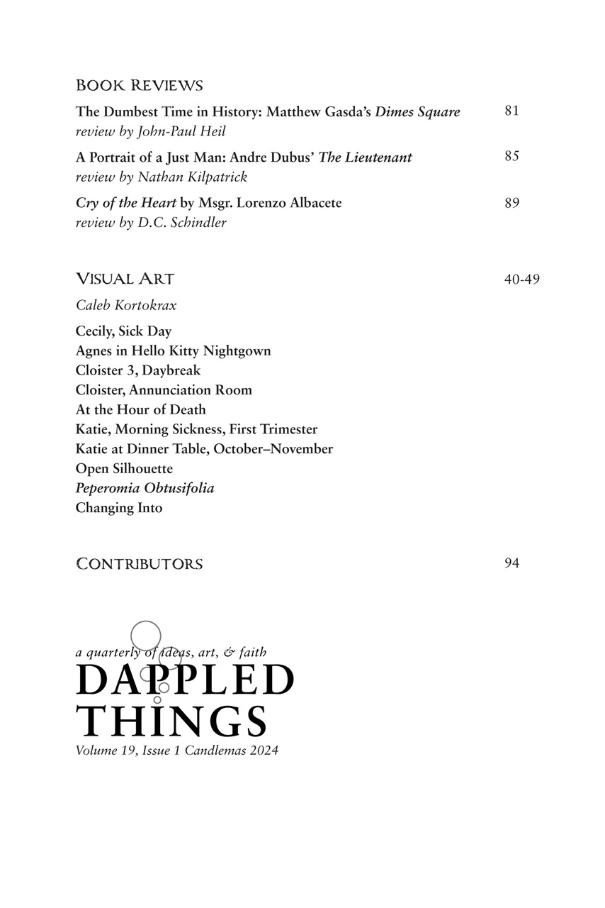 Dappled Things Preview Pages