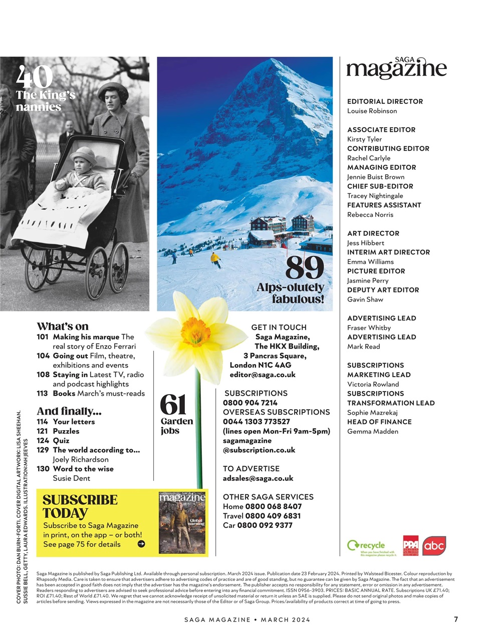 Saga Magazine Preview Pages