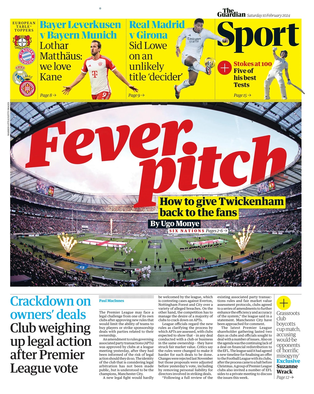 The Guardian Newspaper Preview Pages