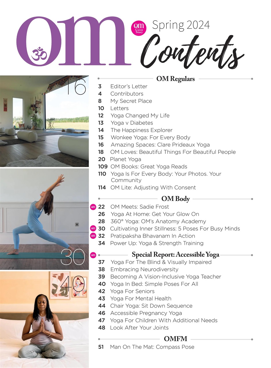 OM Yoga Magazine Preview Pages