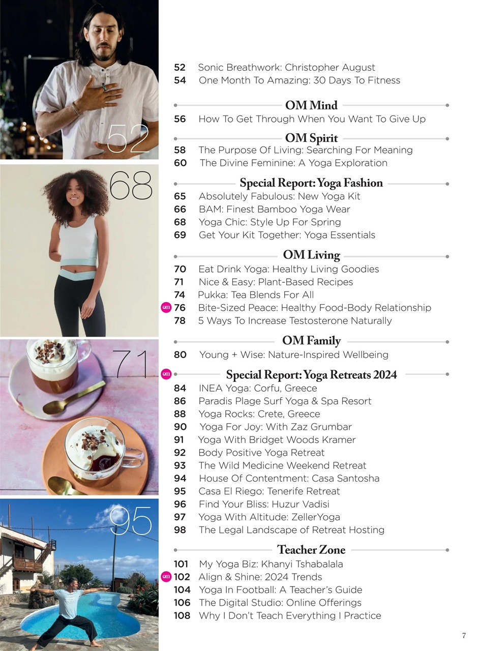 OM Yoga Magazine Preview Pages