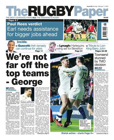 The Rugby Paper issue 11th February 2024
