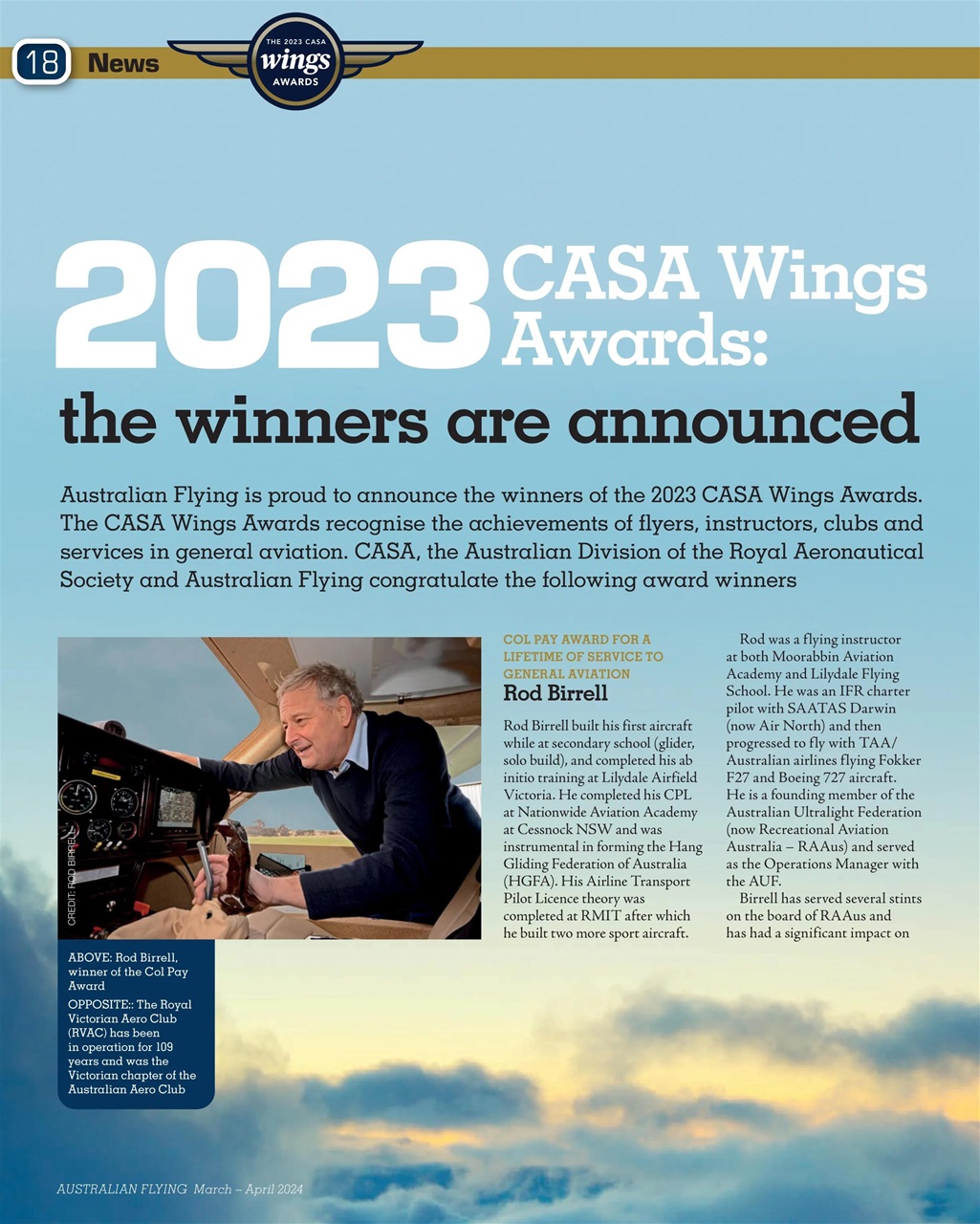 Australian Flying Magazine - Mar - Apr 24 Back Issue