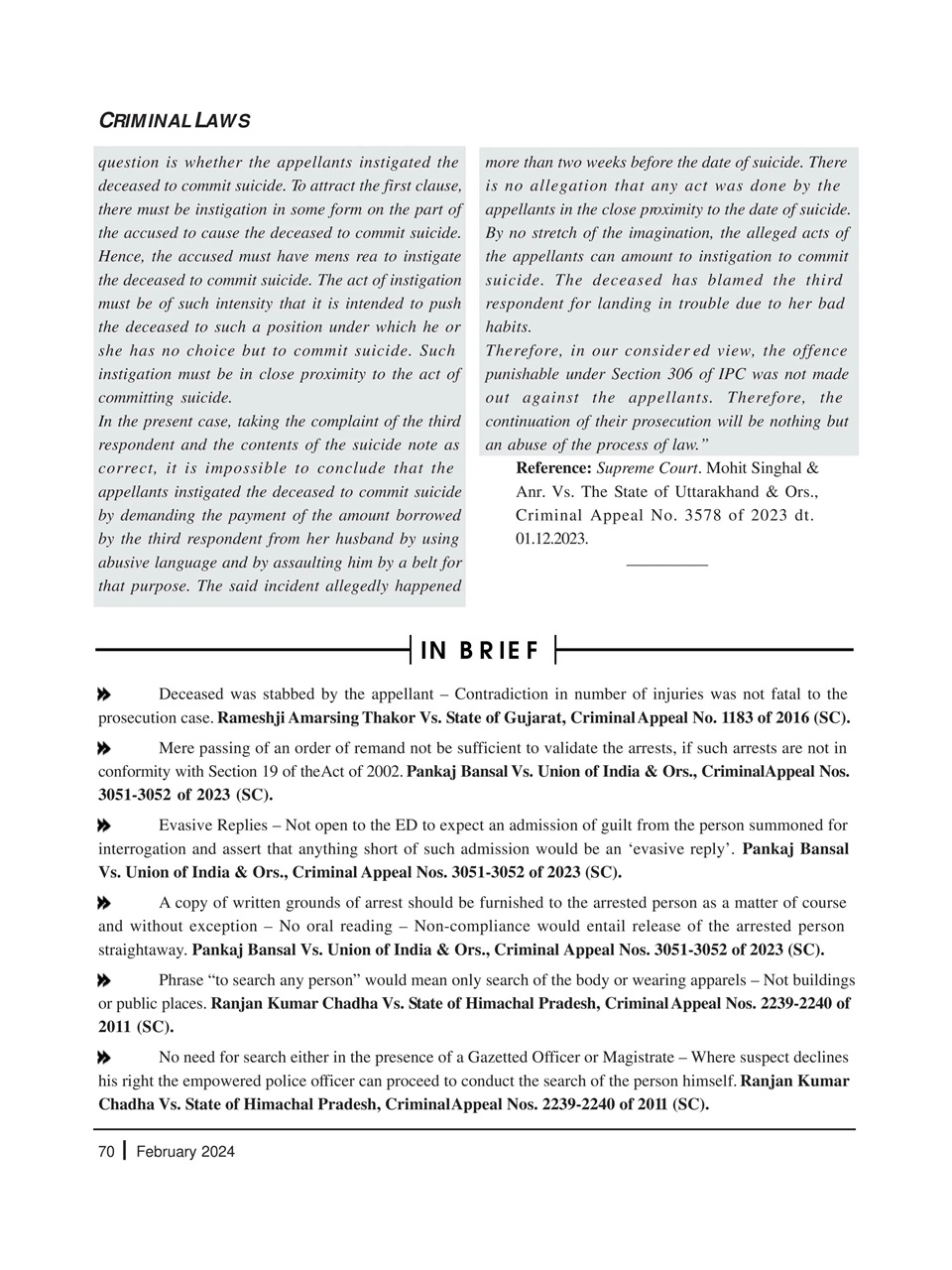 Lawteller – A Legal Awareness Magazine Preview Pages