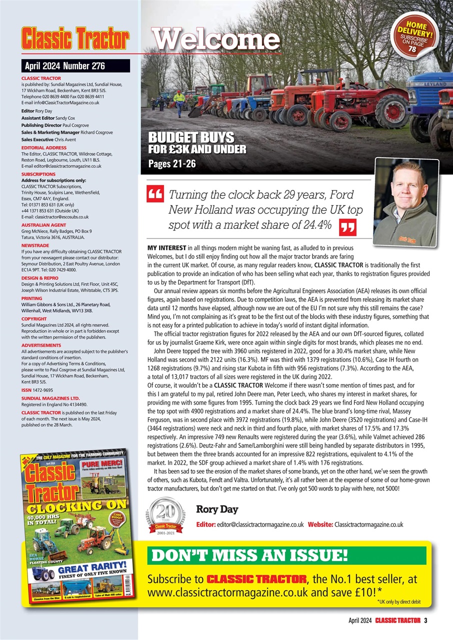 Classic Tractor Preview Pages