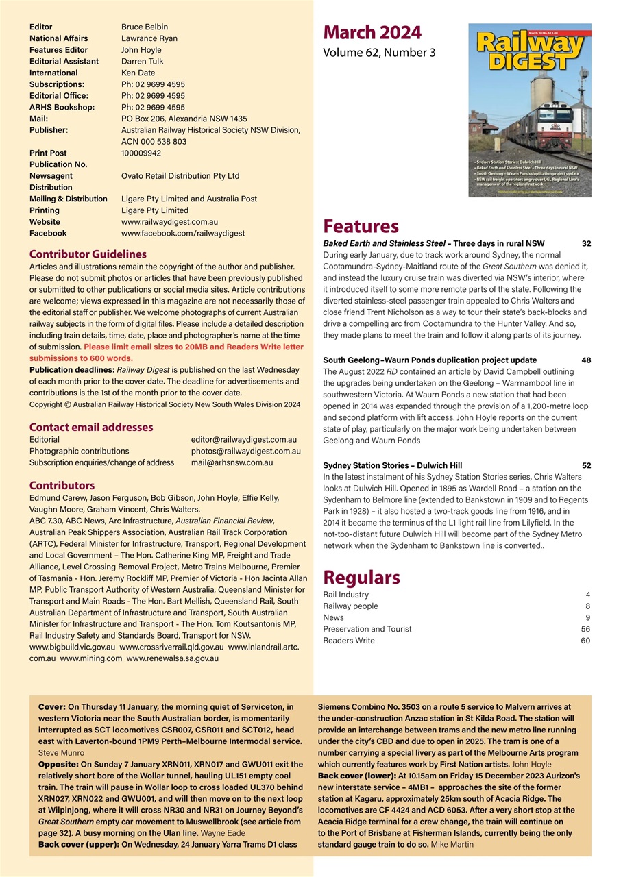 Railway Digest Preview Pages