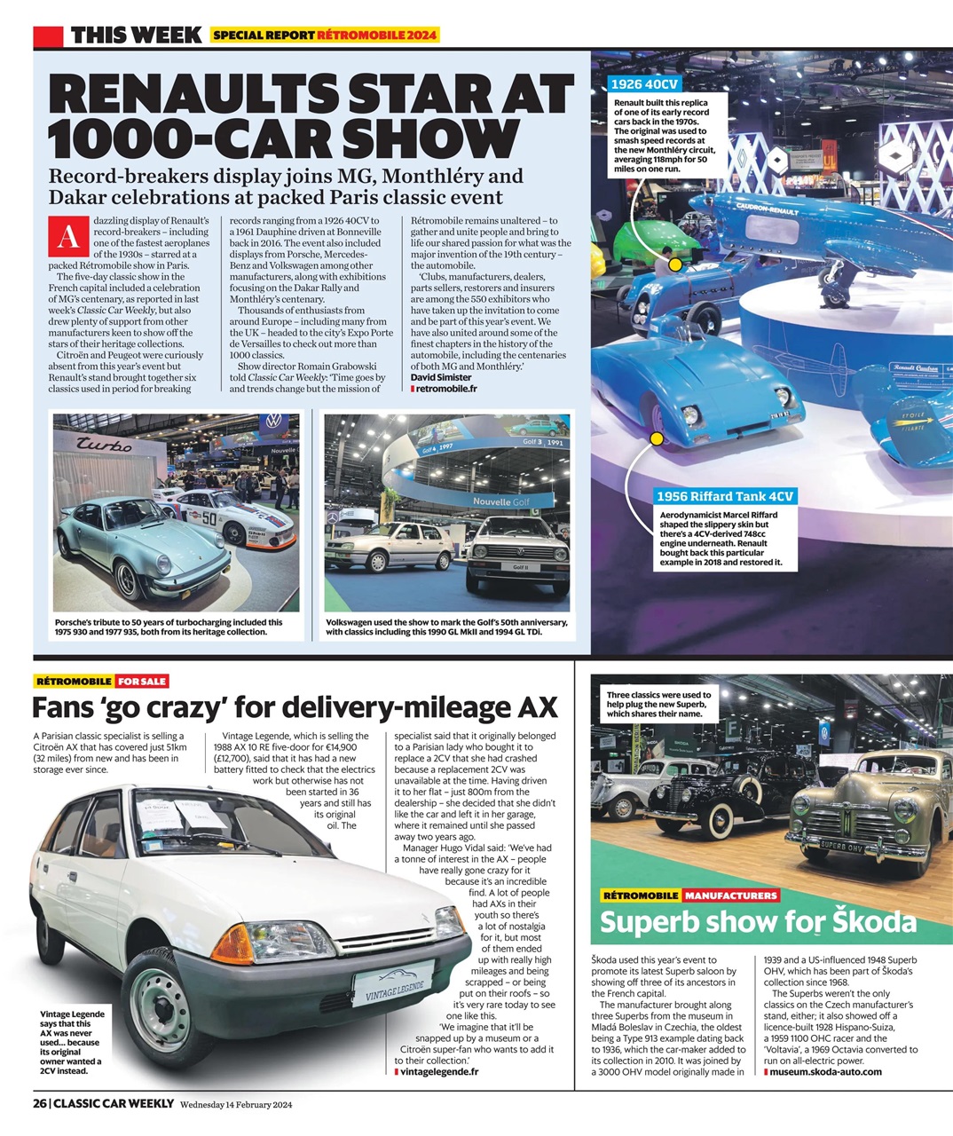 Classic Car Weekly Preview Pages