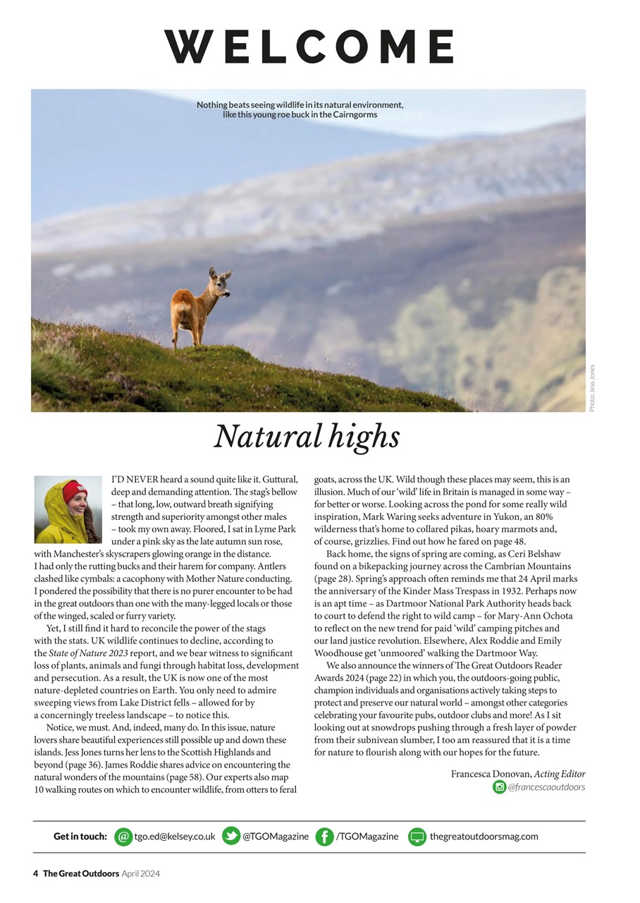 TGO - The Great Outdoors Magazine Preview Pages