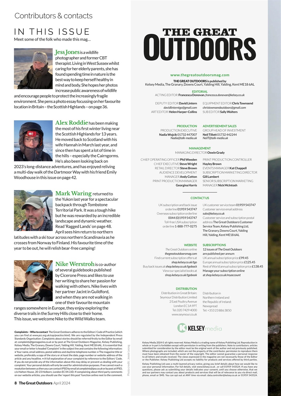 TGO - The Great Outdoors Magazine Preview Pages
