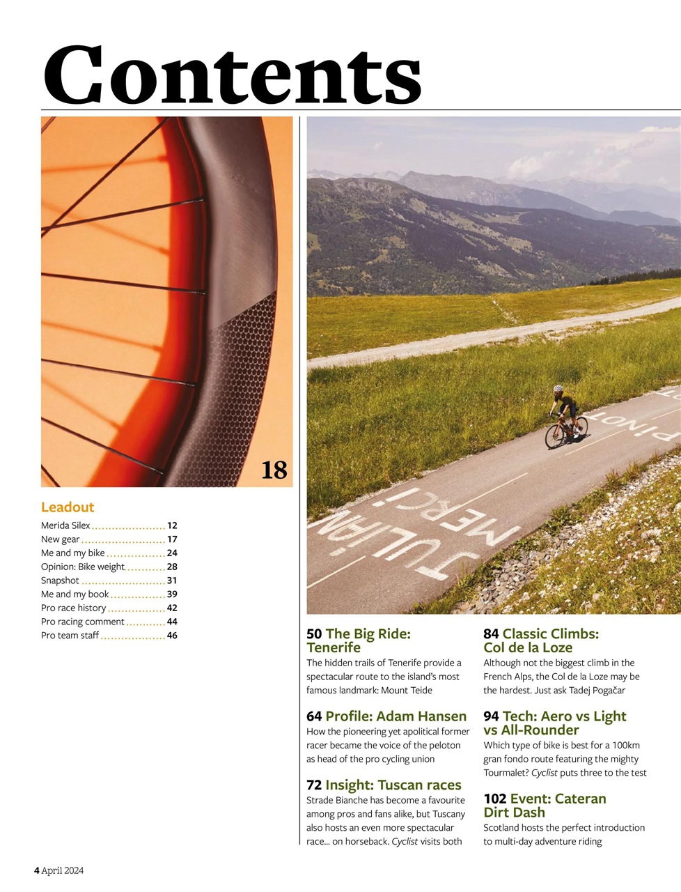 Cyclist Preview Pages