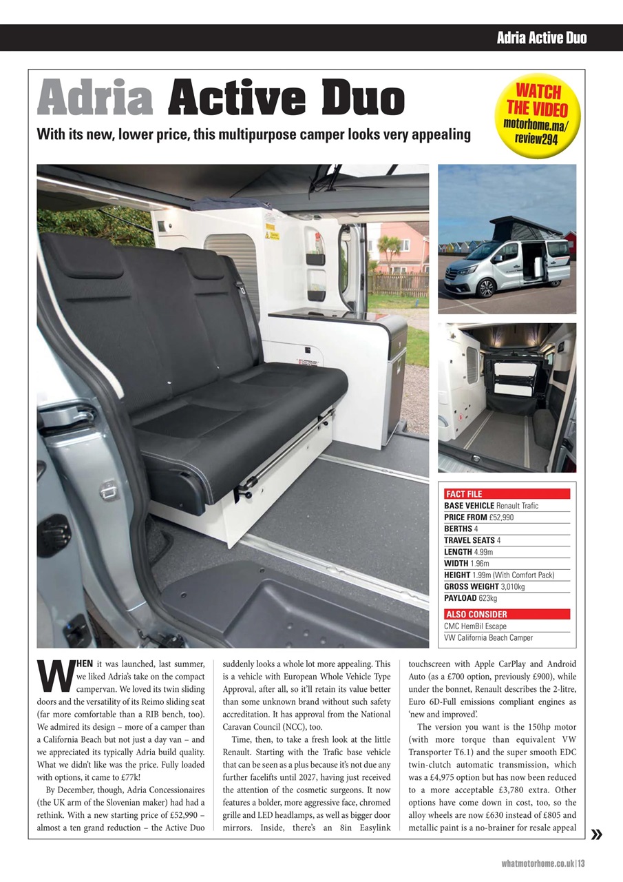 What Motorhome magazine Preview Pages