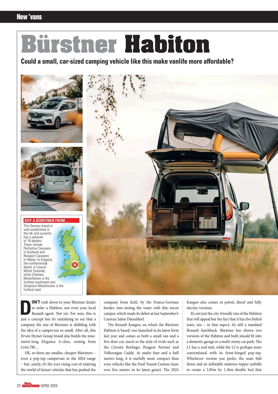What Motorhome magazine Preview Pages