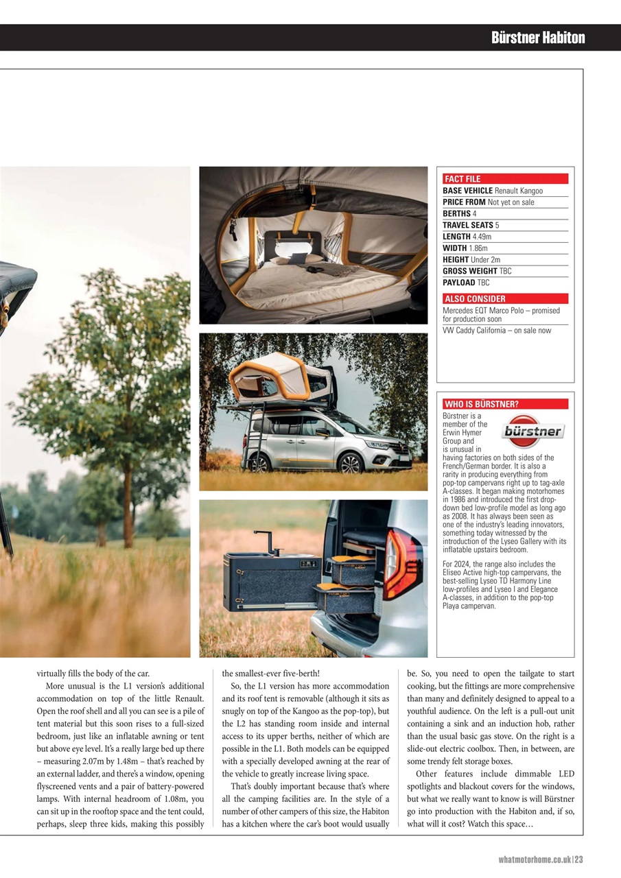 What Motorhome magazine Preview Pages