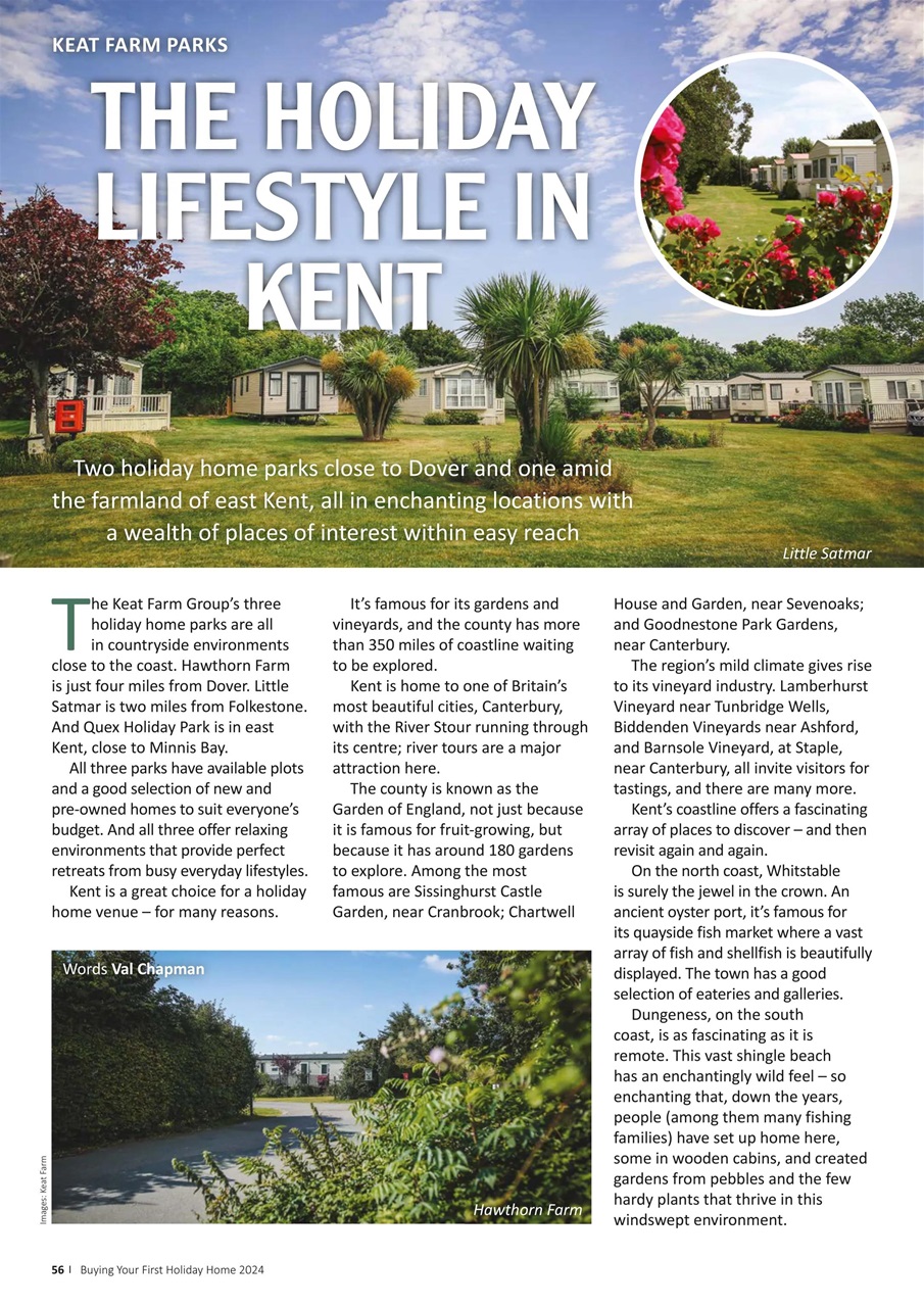 Park and Holiday Home Inspiration magazine Preview Pages