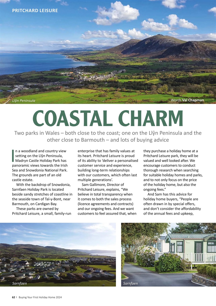 Park and Holiday Home Inspiration magazine Preview Pages